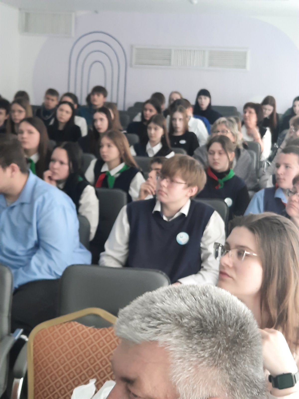 Профориентационная встреча в Обольской школе