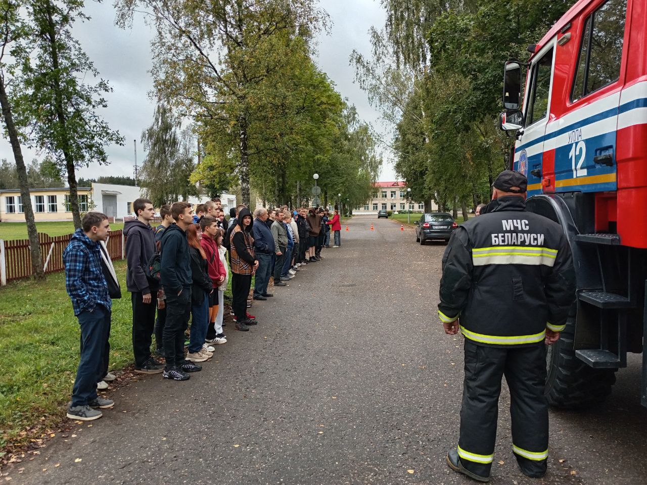 Сегодня в колледже прошла учебная тренировка по эвакуации из общежития №2.